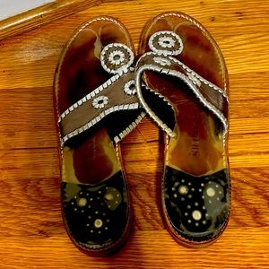 Jack Rogers pewter flats